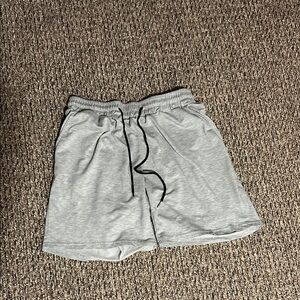 Men's Adjustable Gray Workout Shorts